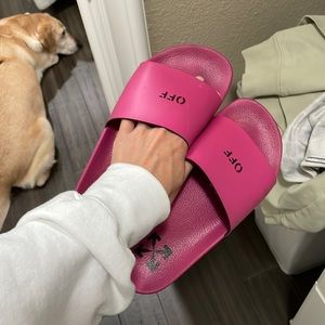Off White Pool Slides
